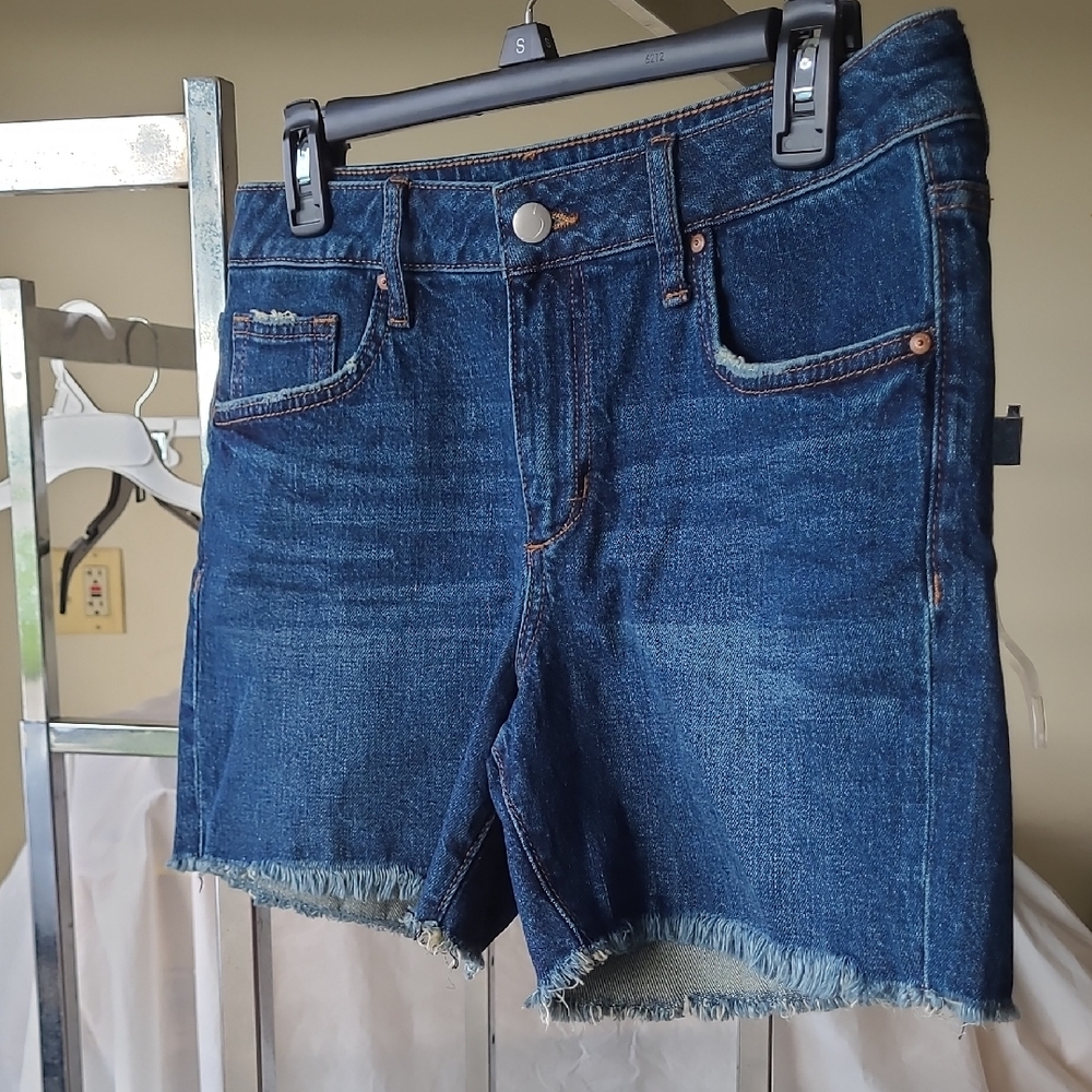 Joe's Jeans Blue Jean Shorts with Distressed Hem